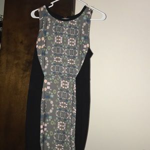 Patterned cut out dress
